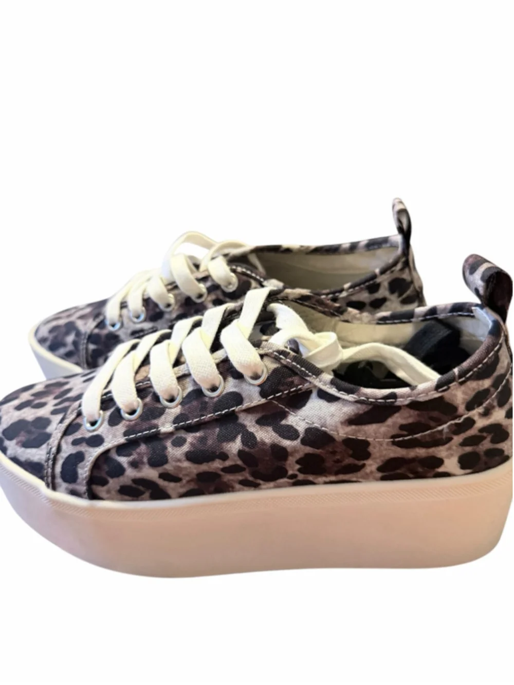 Women's AQUA Leopard Print Platform Sneakers